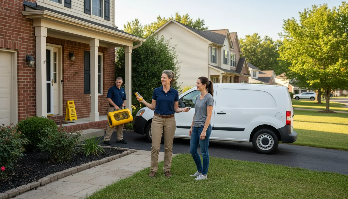 Residential water damage restoration in Murray, NE